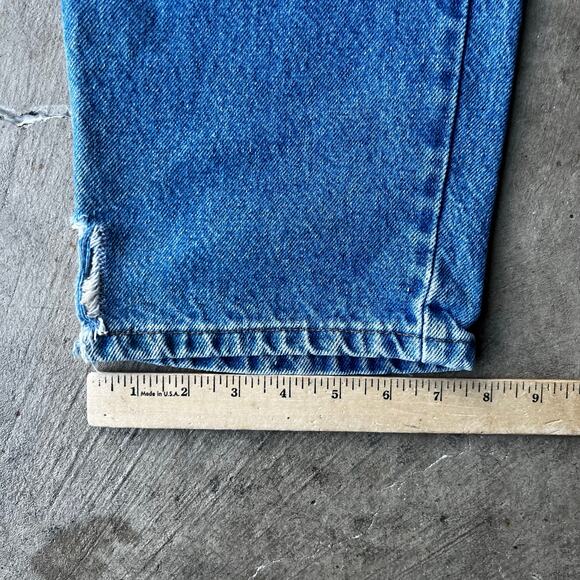 VINTAGE B17DST CARHARTT JEANS DENIM FIT 34X33 CARPENTER MENS LIGHTWASH LOOSE - Picture 6 of 6